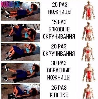 Девочки, очень эффективные упражнения для тех, кто хочет плоский животик 