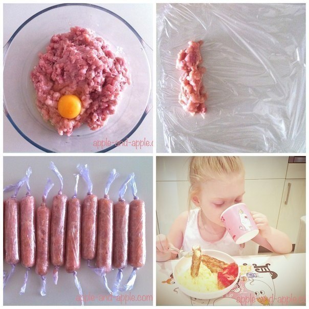 КУРИНЫЕ СОСИСКИ ДЛЯ ДЕТЕЙ
