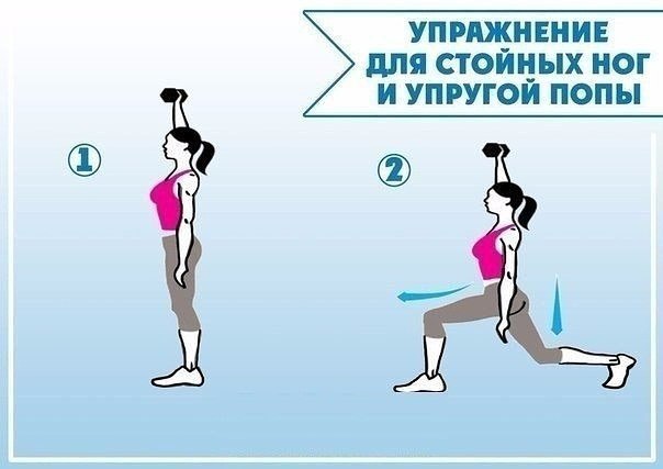 Упражнения для упругих ягодиц и стройных ножек  