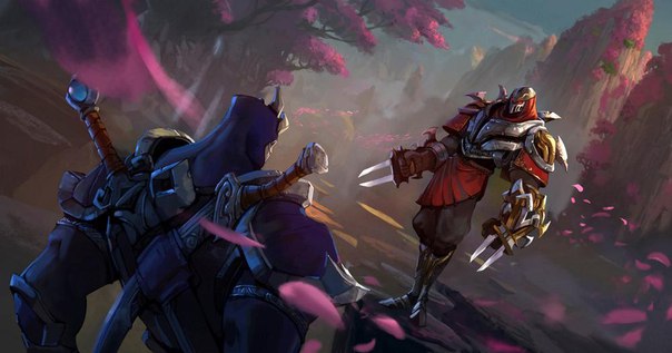 #Shen Vs #Zed from #LoL by #ZhengHuang