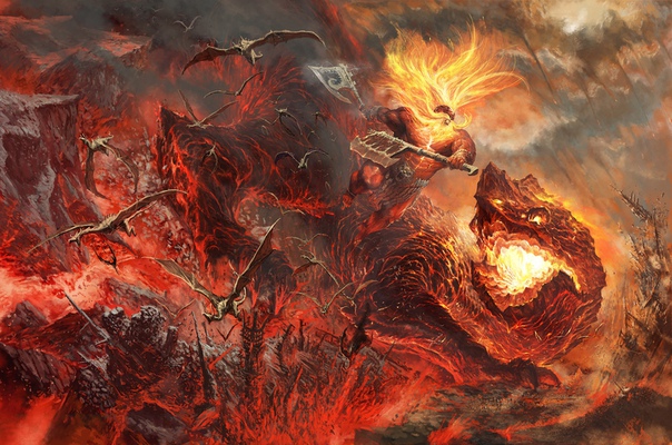 Grimnir vs Vulcatrix by #TzeKunChin