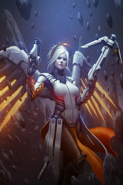 #Mercy from #Overwatch by #Tekkoontan