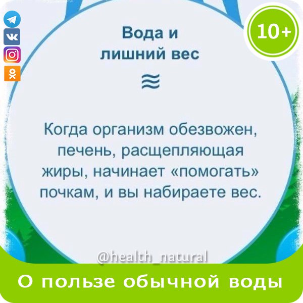 О пользе обычной воды.