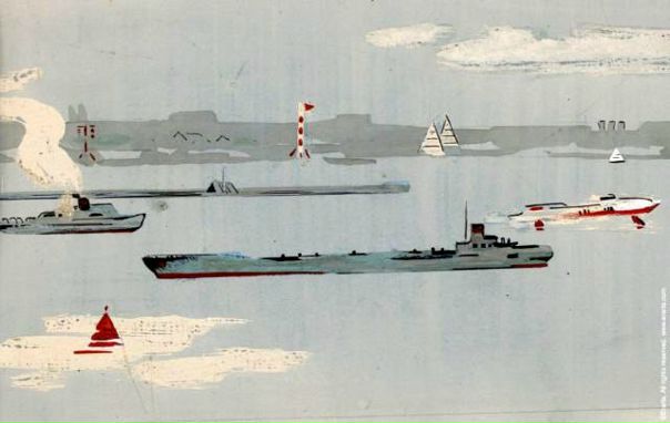 Путь по Волго-Балту. Художник Савелий Лапицкий.