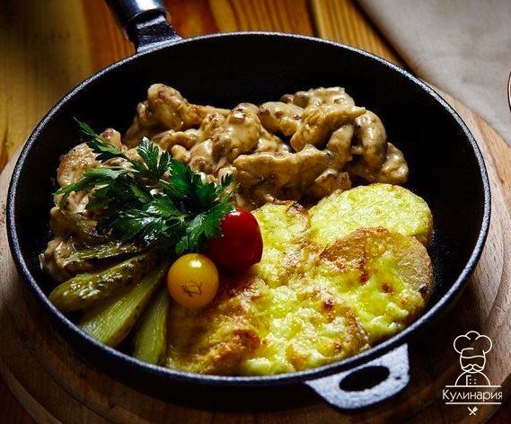 Фрикасе из курицы с картофелем