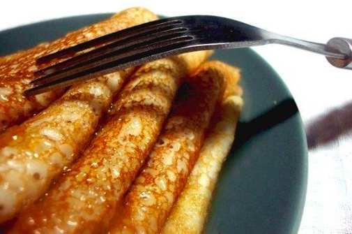 Нежнейшие блины на кефире с кипятком