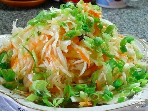 Остренькая капуста быстрого приготовления.