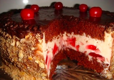 Торт Вишнёвый закат