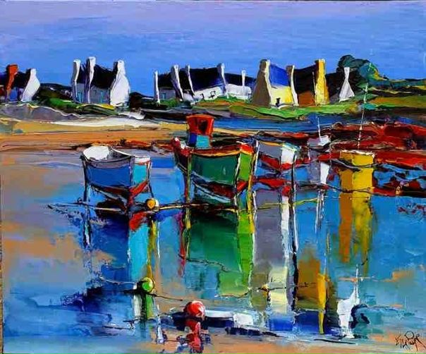 Французский художник Эрик Ле Пап (Eric Le Pape) родился в Бретоне. Практически, сразу после школы пошёл служить на флот, закончив карьеру моряка, решил целиком посвятить себя живописи. Пишет исключительно мастихином и акриловой краской. Доминирующая тема его картин - пейзажи побережья Франции.