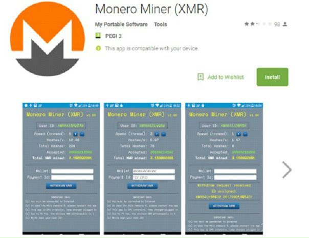 Очередное приложение для добычи криптовалюты обмануло начинающих майнеров