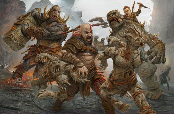 God of War by #harryosbornart