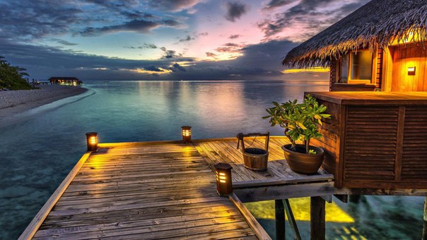 Вечер на Мальдивах