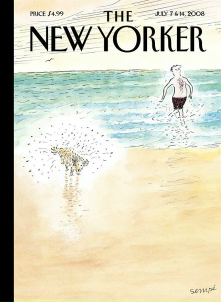 Подборка обложек the New Yorker от иллюстратора Жан-Жака Сампе (Jean-Jacques Semp). #art_illustration