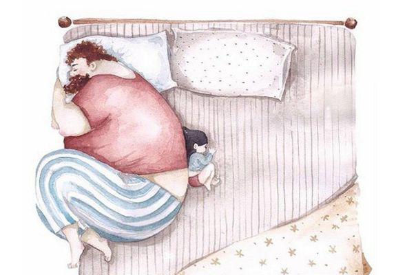 Снежана Суш – автор серии атмосферных акварельных рисунков с изображением идеальных взаимоотношений между папой и дочуркой.