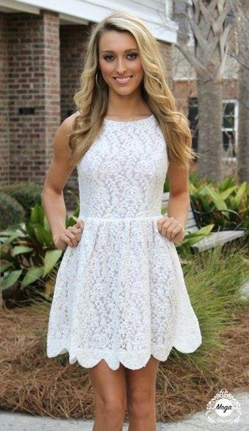 Белые кружевные платья!