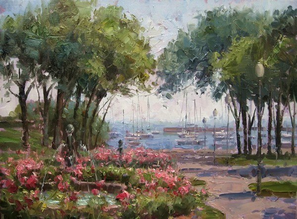 Городские пейзажи импрессиониста Эжена Джей Папроски (E. J. Paprocki)