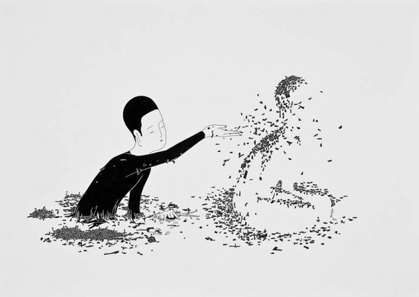 Проект «The series is my life-time project» художник Даехюн Ким (Daehyun Kim) создал еще во время своей учебы в Сеуле (Южная Корея), где изучал восточную живопись. Сам Ким признается, что в этих иллюстрациях нет какой-либо особенной истории, они создаются полностью на основе его ежедневных мыслей и чувств. Это целый сюрреалистичный мир, где океан и мелкий, и бездонный, где одновременно и свет, и тьма и нет единого восприятия.