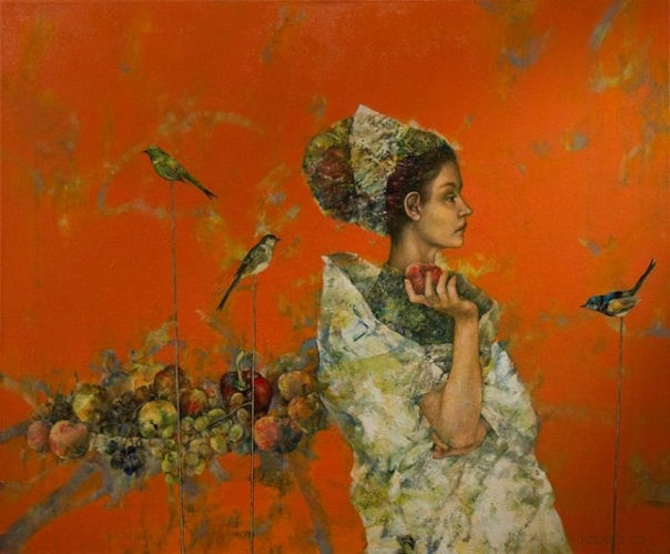 Есть что-то необычное и загадочное в работах современного польского художника Халины Теймуз (Hаlina Tуmusz), что-то, что не только привлекает внимание, но и оставляет пространство для воображения, интригу до самого конца.