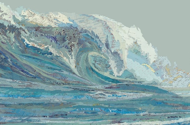 Масштабные коллажи из географических карт 