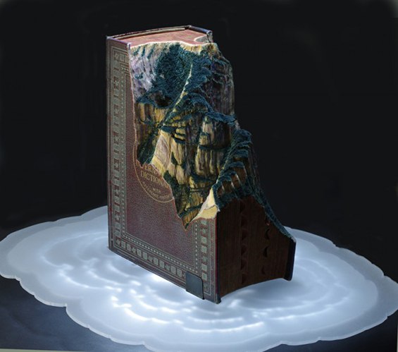 Горные пейзажи вырезанные из книг от Guy Larame