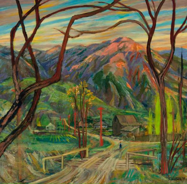 Утром в понедельник - наивная и позитивная живопись Дэнниса Смита (Dennis Smith). #art #наив