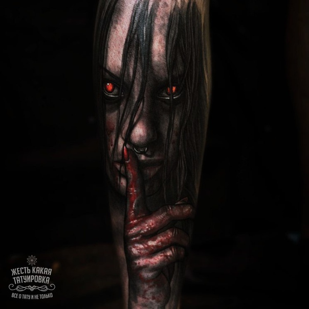 Нравятся хоррор тату Ставь 