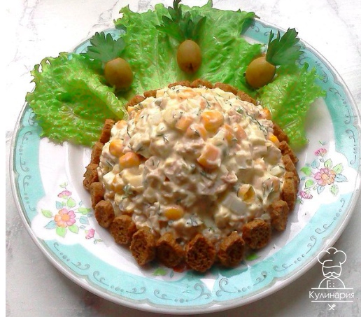САЛАТ С КУРИЦЕЙ И СЫРОМ