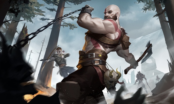 God Of War fanart by #ZhongYang