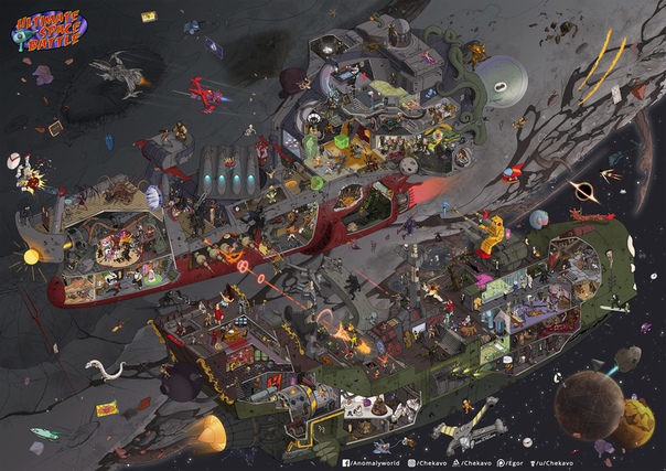 Ultimate space battle - character poster by #EgorKlyuchnyk