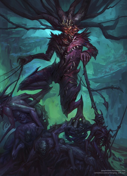 Illustration for Evilbook by #OwlGreyEvil