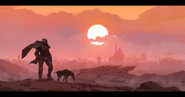 taking the dog for a walk by #ThomasWievegg