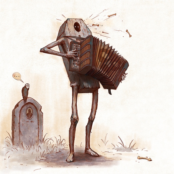 Mr. Koff plays his accordion to welcome spring 