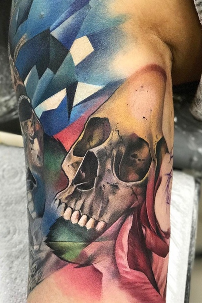 Акварельные черепа 