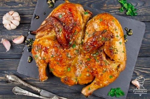 Курица по-аджарски.