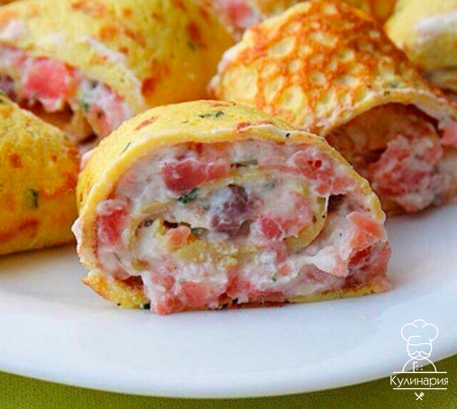 Ролл из овсяного блинчика и 8 вариантов вкуснейших начинку для него!