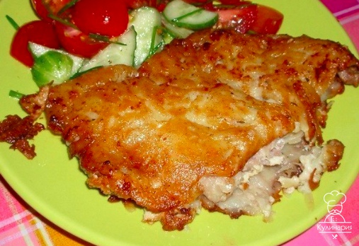 Мясо в картофельной корочке