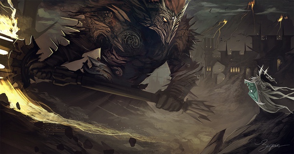 Morgoth Vs Fingolfin by #BenjaminGoutte