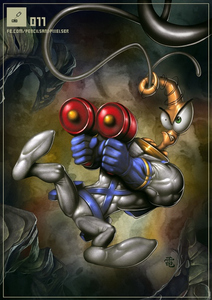 Earthworm Jim Fanart by #RodrigoMartins