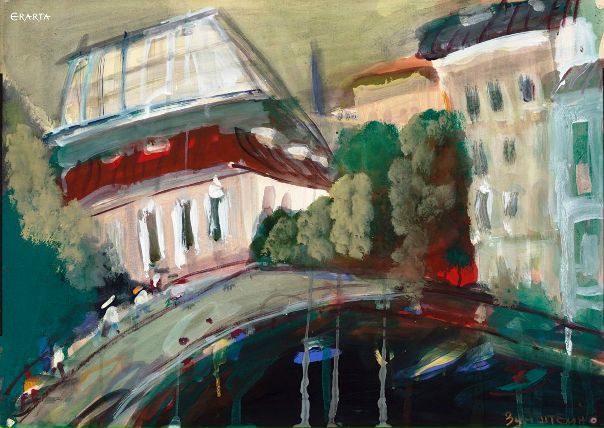 Экспрессивное розово-зеленое лето Арона Зинштейна.