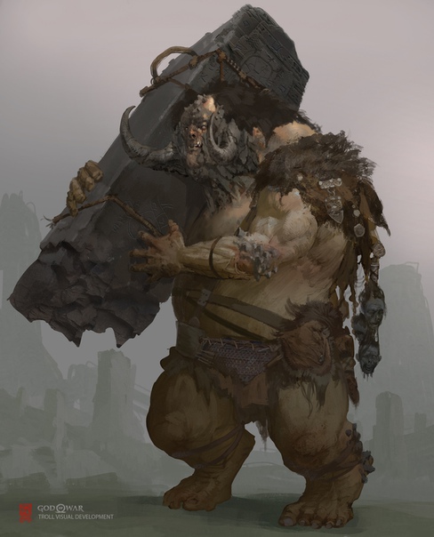 God of War Visual Development- Trolls by #VanceKovacs