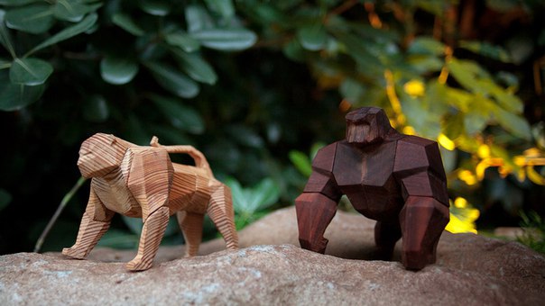 Геометрические деревянные игрушки от дизайнера Мэта Рэндома.