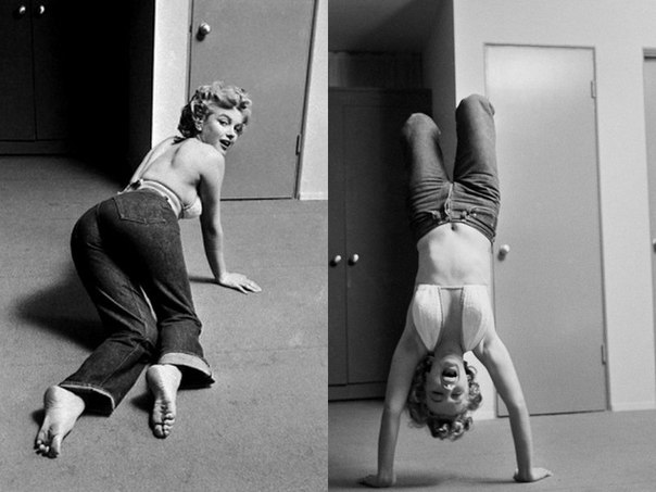 Физкультура от Мэрилин Монро, Лос-Анджелес, США, 1960 год. 