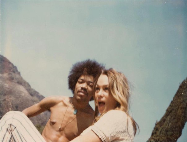 Jimi Hendrix and Carmen Borrero, 1968.