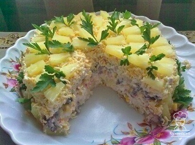 Торт-салат «Чудо-слойка»