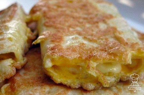 Жареный сыр в лаваше