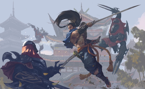 Yasuo and Zed by #SongNanLi